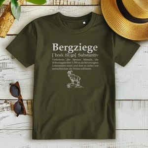 Women's T-Shirt Mountain Goat – sustainable mountain shirt made from organic cotton, gift for hikers, alpine enthusiasts & outdoor women image 3