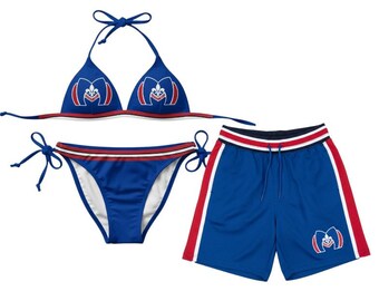 Hollander Bikini Set OR Men short Matching, Movie Inspired Heated Rivalry, beach Summer Vibes, Gift for Couple