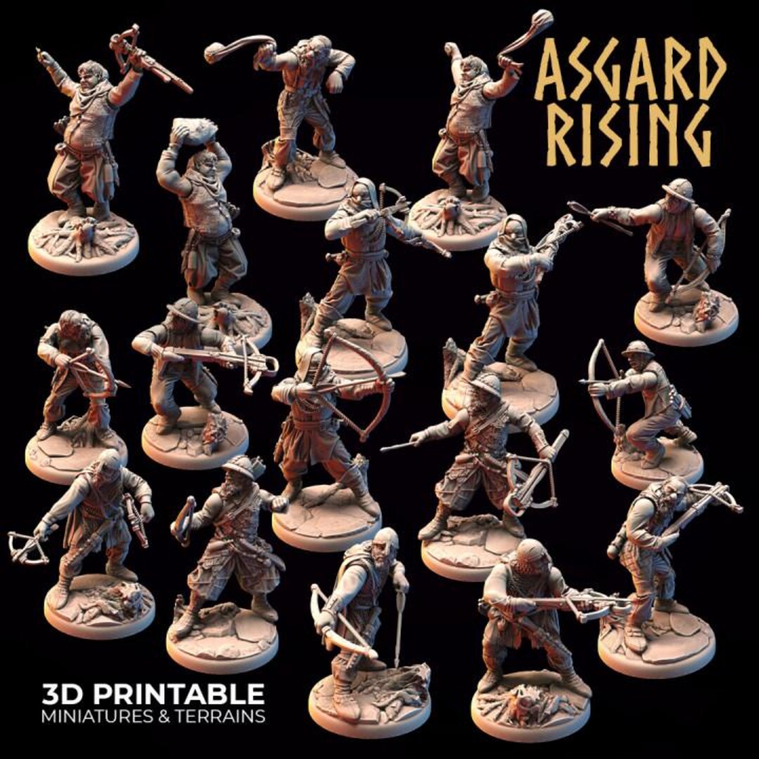 Bandit Deserters Ranged Weapons - Asgard Rising Miniatures: Dnd ...