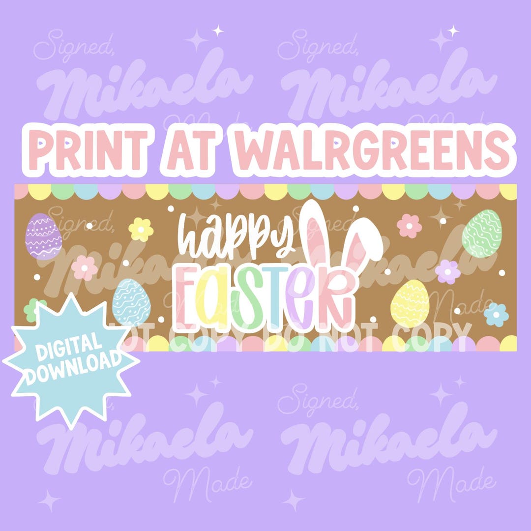 Happy Easter Banner Template | Pastel| Editable Canva Banner | Digital ...