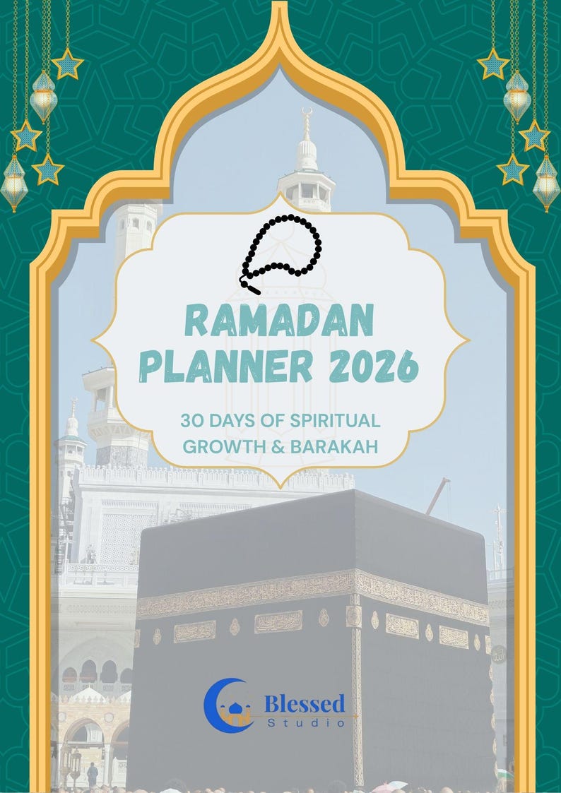 Ramadan 2026 Printable PDF Planner | Islamic Journal | 30-day Tracker ...