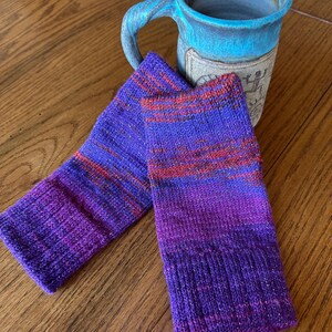 Sparkle with Great Gift Handmade Fingerless Gloves Women, Handknit Texting Gloves