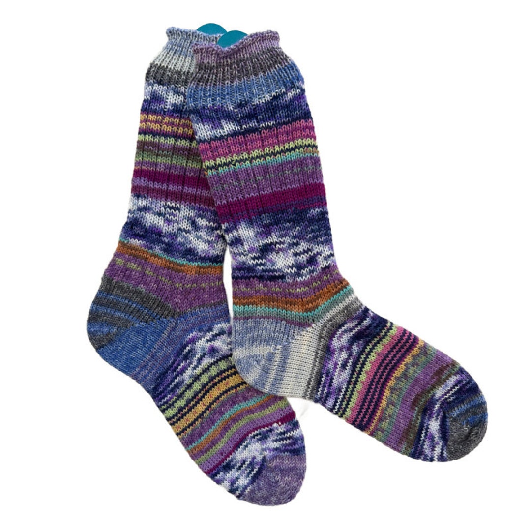 Scrappy Mismatched Merino Wool Socks, Womens Wool Socks Unique Wool ...