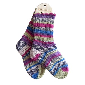 Toddler Wool Socks, HandMade Wool Socks, Handknit Wool Socks, Children&#39;s Wool Socks, Baby Wool Socks, Infant Socks, Kids Handmade Socks