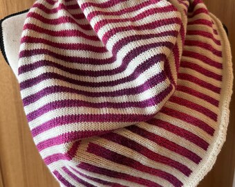Handmade Wool Cowl, Cozy Cold Weather Knit, Elegant Dress Topper Gift for Women