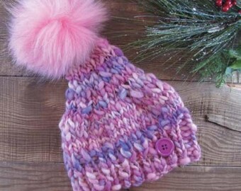 Infant Hat Knitting Pattern, Newborn Photo Prop, Cozy Design (PDF)