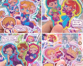 Resident Evil Glitter & Holographic Stickers