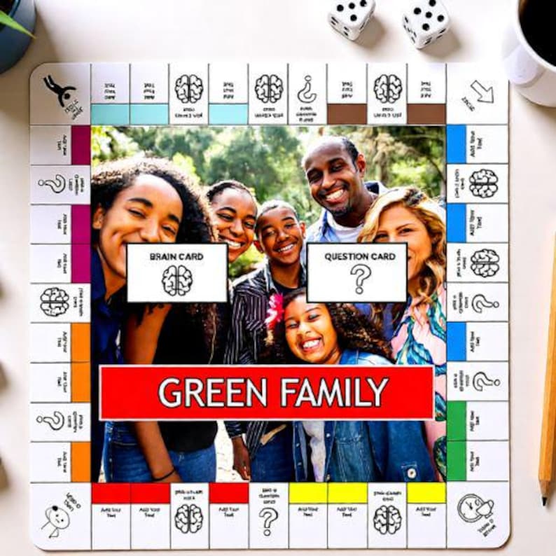 Editable Board Game Template Canva, Custom DIY Printable Game ...