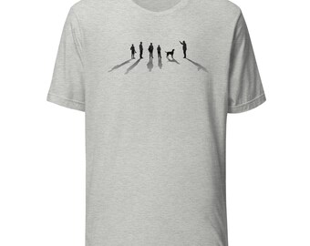 Dog Walker T-Shirt | Minimalist Silhouette Tee | Dog Owner Graphic Shirt | Pet Lover Gift