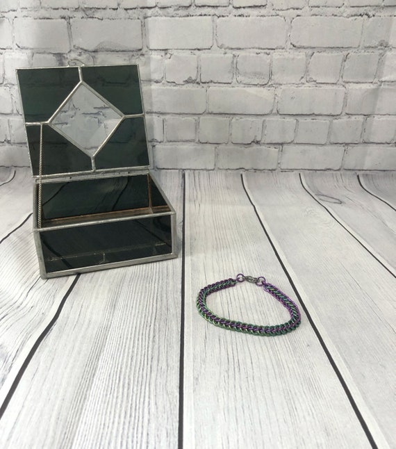 Box Chain Bracelet in Niobium