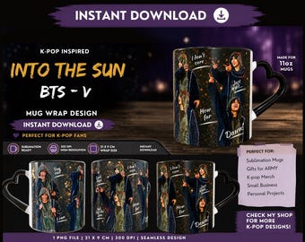 K-POPにインスパイアされたBTS ARIRANG「Into The Sun」マグカップ