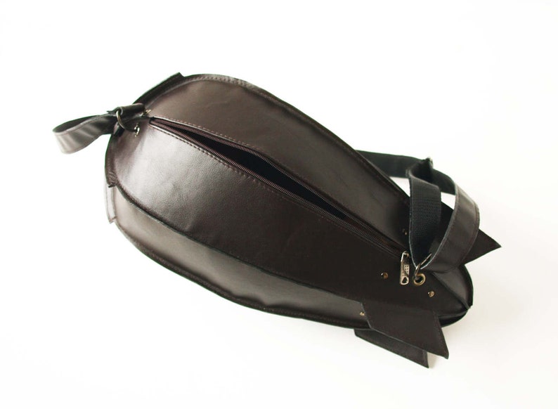 Military Dirigible Purse Blimp Bag Unisex Teen Leather Bag image 5