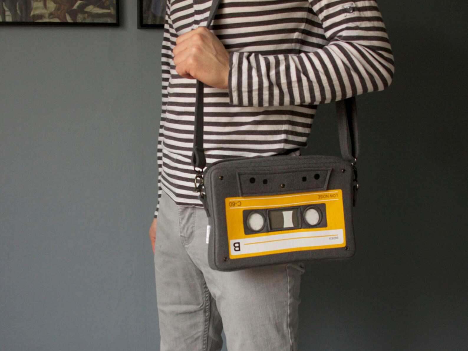Compact Cassette Felt Bag Music Lover Purse Etsy