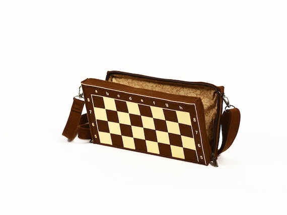 Buy Chess Board Game Brown Felt Bag Online in India 