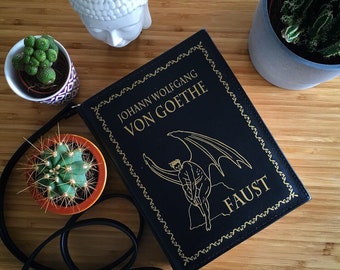 Ready to ship Faust Book Bag Johann Wolfgang von Goethe Book Cover Bag