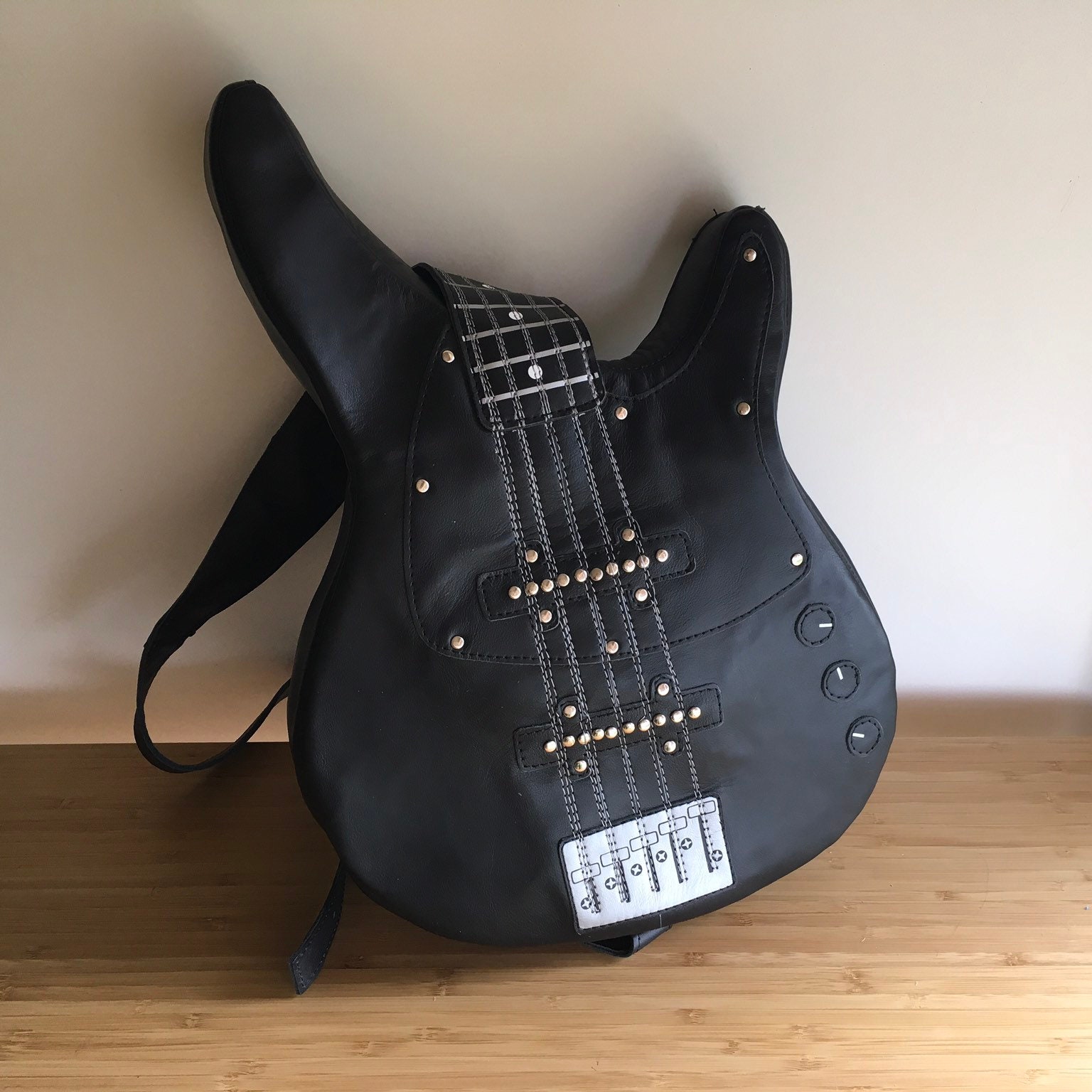 Bass Guitar Backpack Leather Backpack Guitar Bag Unusual - Il Fullxfull.3143881194 6mkn