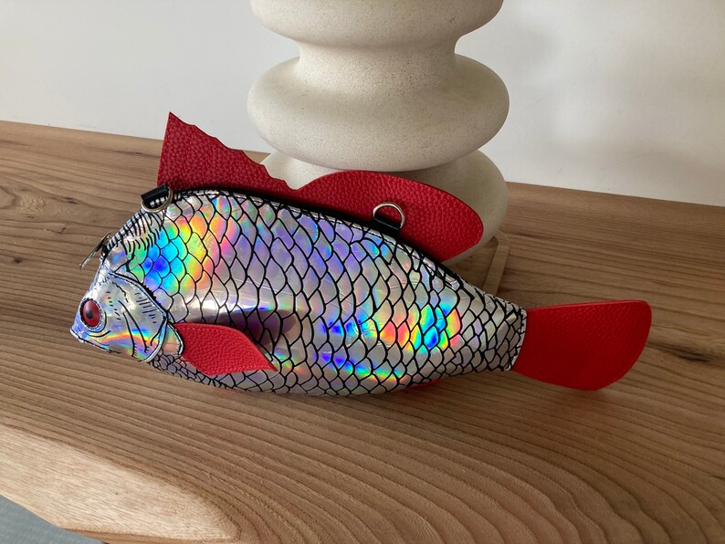 Sea Bass Bag Fish Bag Fish Purse Fish Clutch Etsy