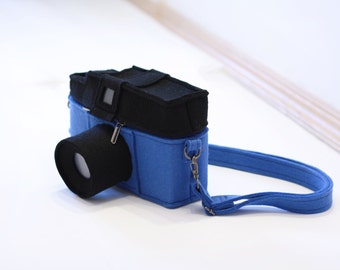 Blue LOMO Diana Camera Felt Bag Felt Clutch