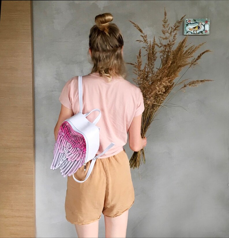 leather kids backpack