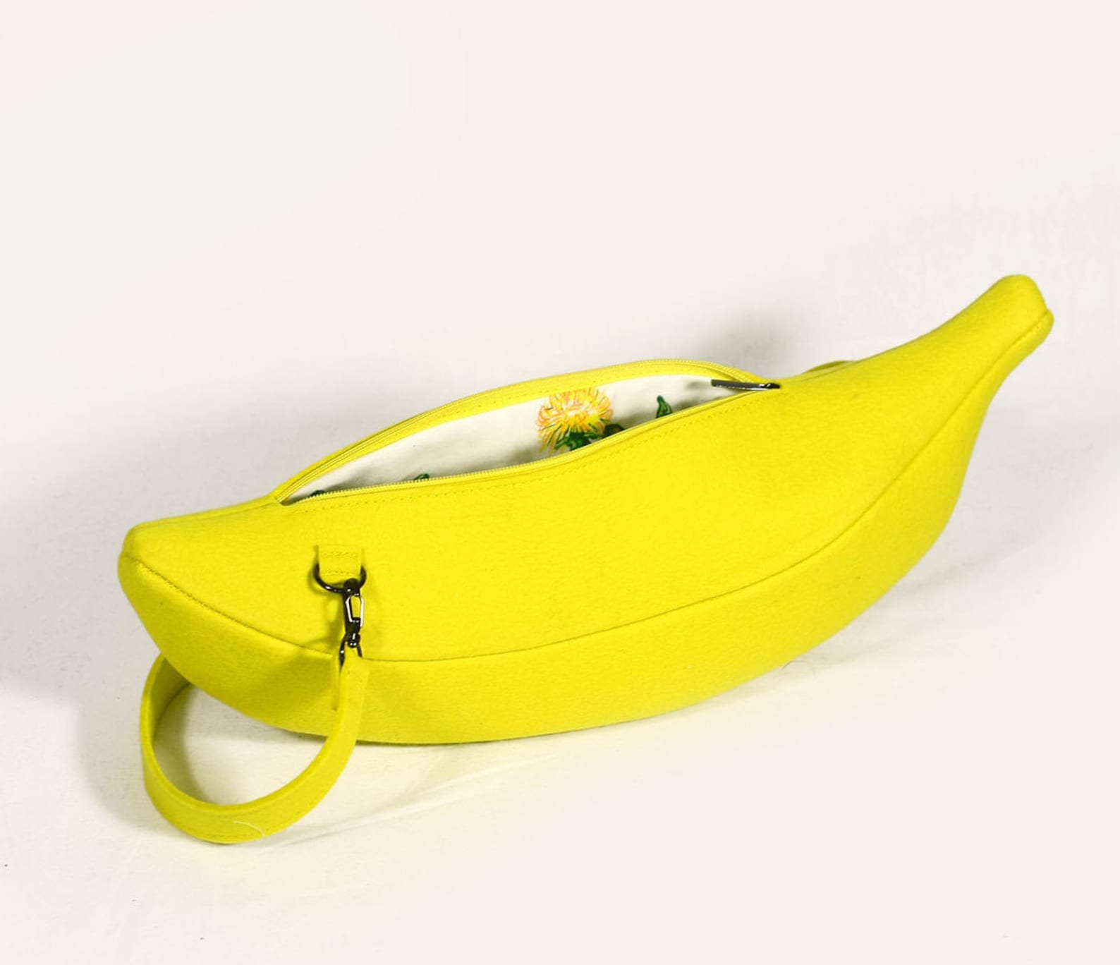 Banana Bag Unique Gift Bright Yellow Leather Purse Fruit Purse Etsy