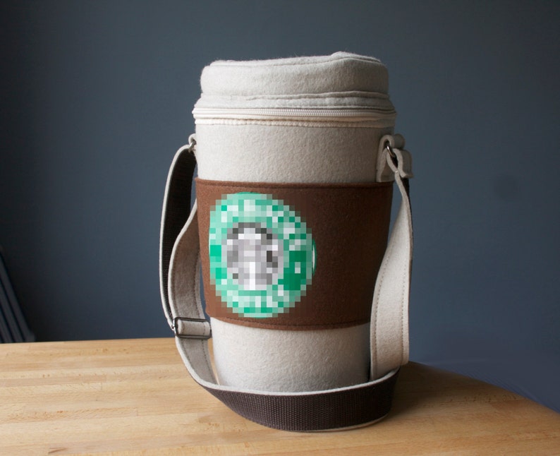 Coffee Cup Felt Bag Etsy