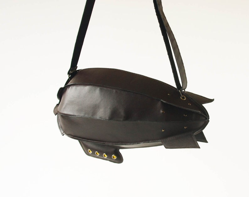 Military Dirigible Purse Blimp Bag Unisex Teen Leather Bag image 7
