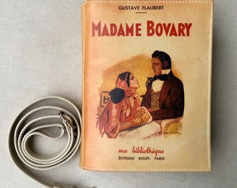 Madame Bovary Book Bag Gustave Flaubert Book Clutch Madame Bovary Book Cover Bag