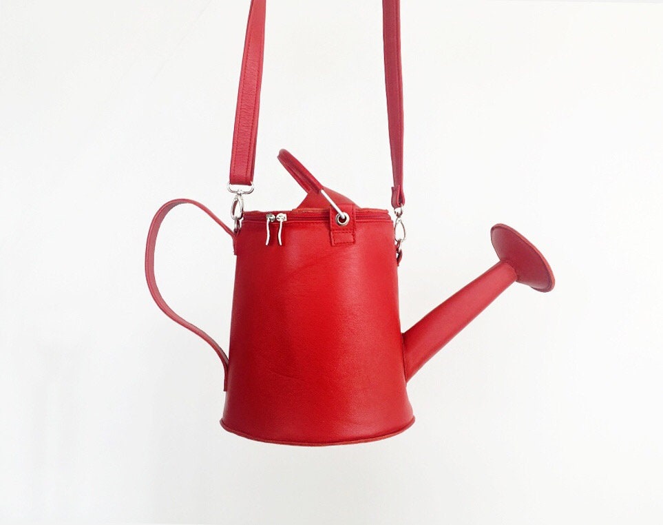 Watering Can/ Watering Pot Bag Garden Leather Bag Etsy