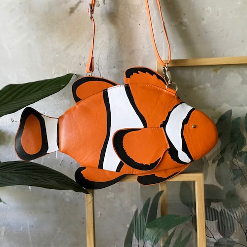 Clown Fish Purse Fish Bag Fish Purse Colorful Bag
