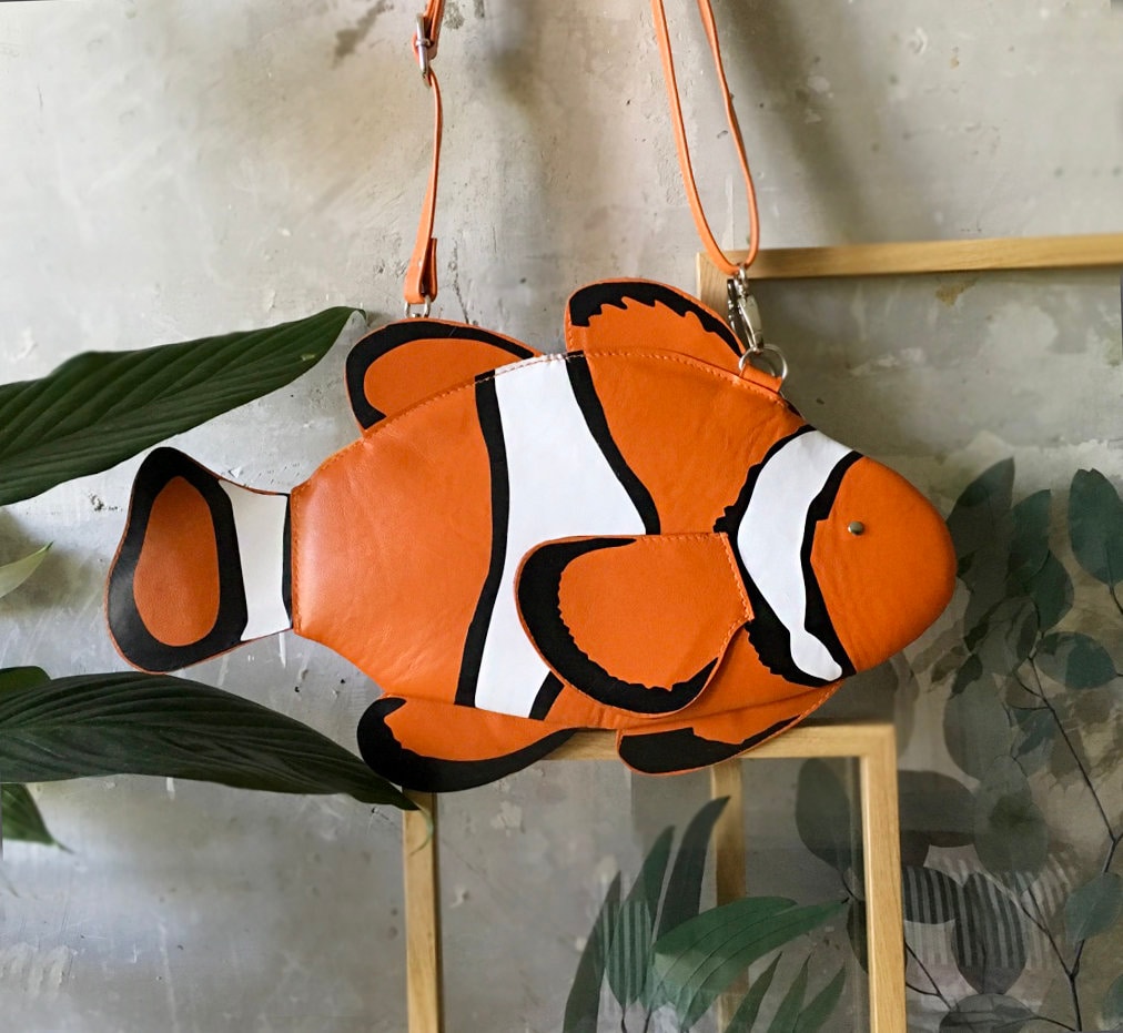 Clown Fish Purse Fish Bag Fish Purse Colorful Bag Etsy