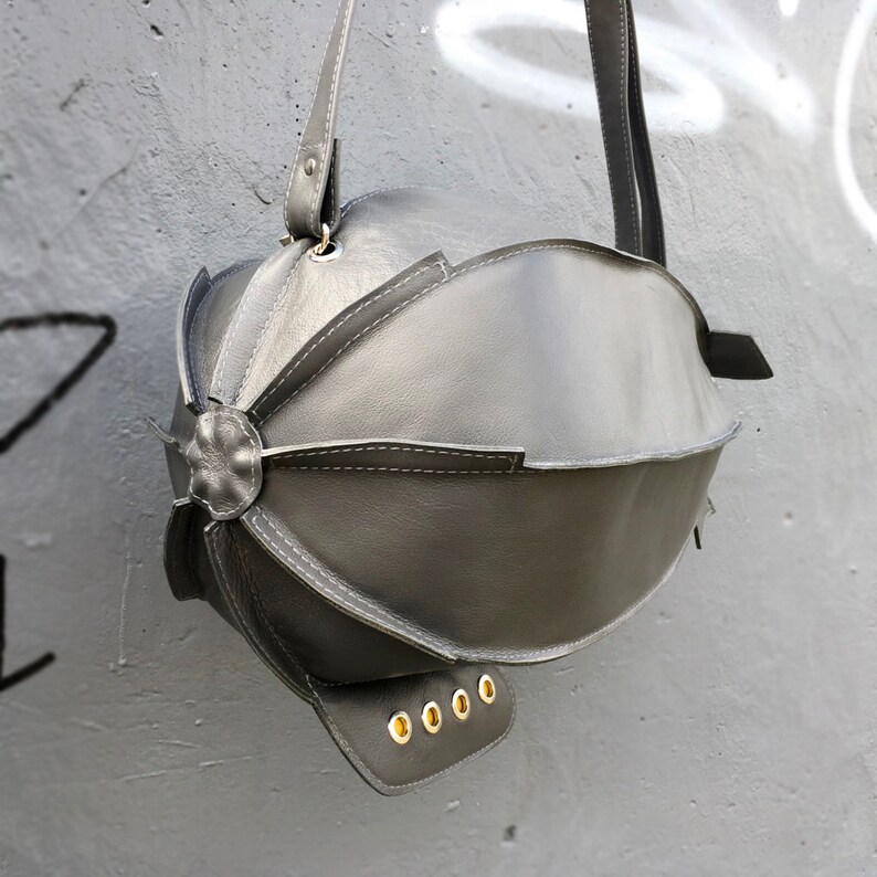 Military Dirigible Purse Blimp Bag Unisex Teen Leather Bag image 1