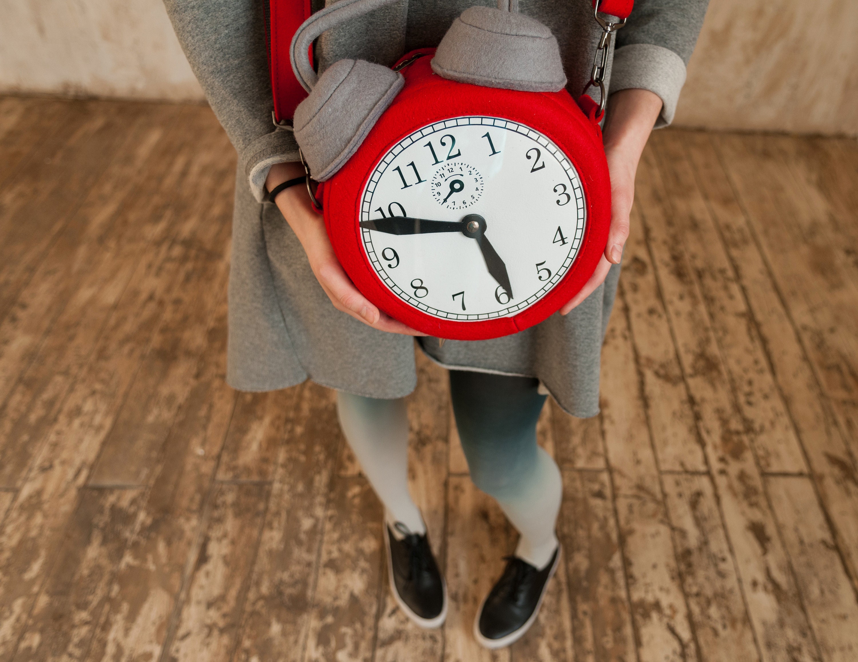 Alarm Clock Bag Clock Purse Etsy