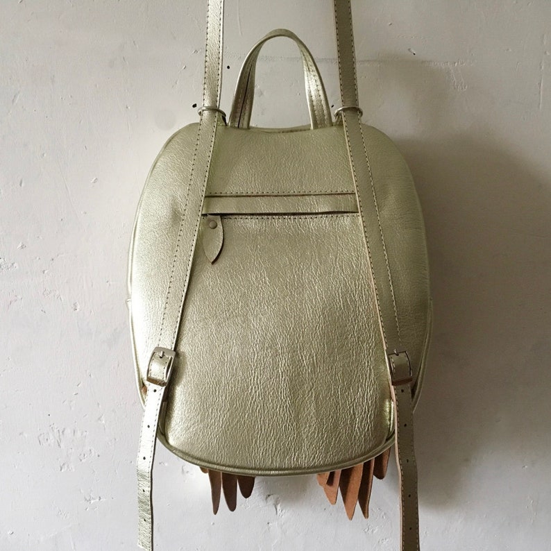 Angel Wings Backpack Gold Angel Wing Backpack Feathers image 6