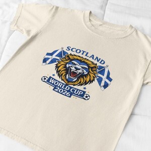 Scotland World Cup 2026 T-Shirt – Scottish Football Fan Tee, National Team Supporter Shirt, Soccer Pride Gift Natural