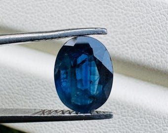 Saphir Bleu Naturel D'Australie – 5x4 Mm (0.32 Ct), Chauffé, Pierre Précieuse