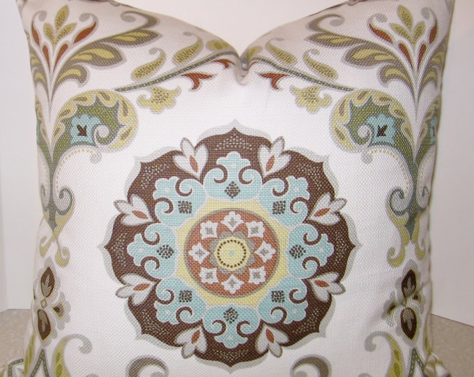 Ready to Mail BOTH SIDES 20 X 20 Floral Suzani Pillow Cover Etsy