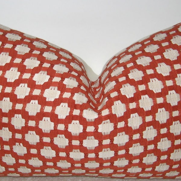 BETWIXT SPARK 20 x 12 lumbar pillow cover pumpkin orange