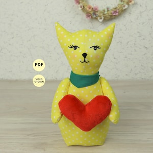 Cat Doorstop Sewing Pattern PDF, DIY Animal Door Stopper Guide, Heavy Fabric Door Weight