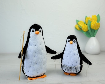 Pingvin Plysch Sömnadsmönster Plysch Gosedjur DIY Pingvin