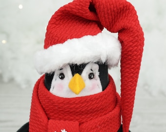 Pinguïn pluche naaipatroon knuffel Doe-het-zelf-knuffel