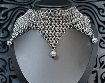 Colar Jester Collar - Gargantilha de Cota de Malha, Unissex