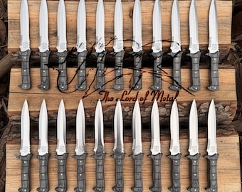 Lot of 20 Jack Krauser Knife Prop Replicas | RE4 Cosplay With Sheaths