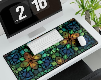 Desk Mat | Mouse Pad | Small, Medium, Large | Mouse Pad | Glass pattern art