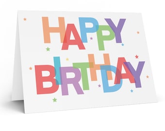 Cartão de aniversário para imprimir, Cartão de feliz aniversário, Cartão de aniversário para download digital, Download instantâneo, Cartão de aniversário para amigo