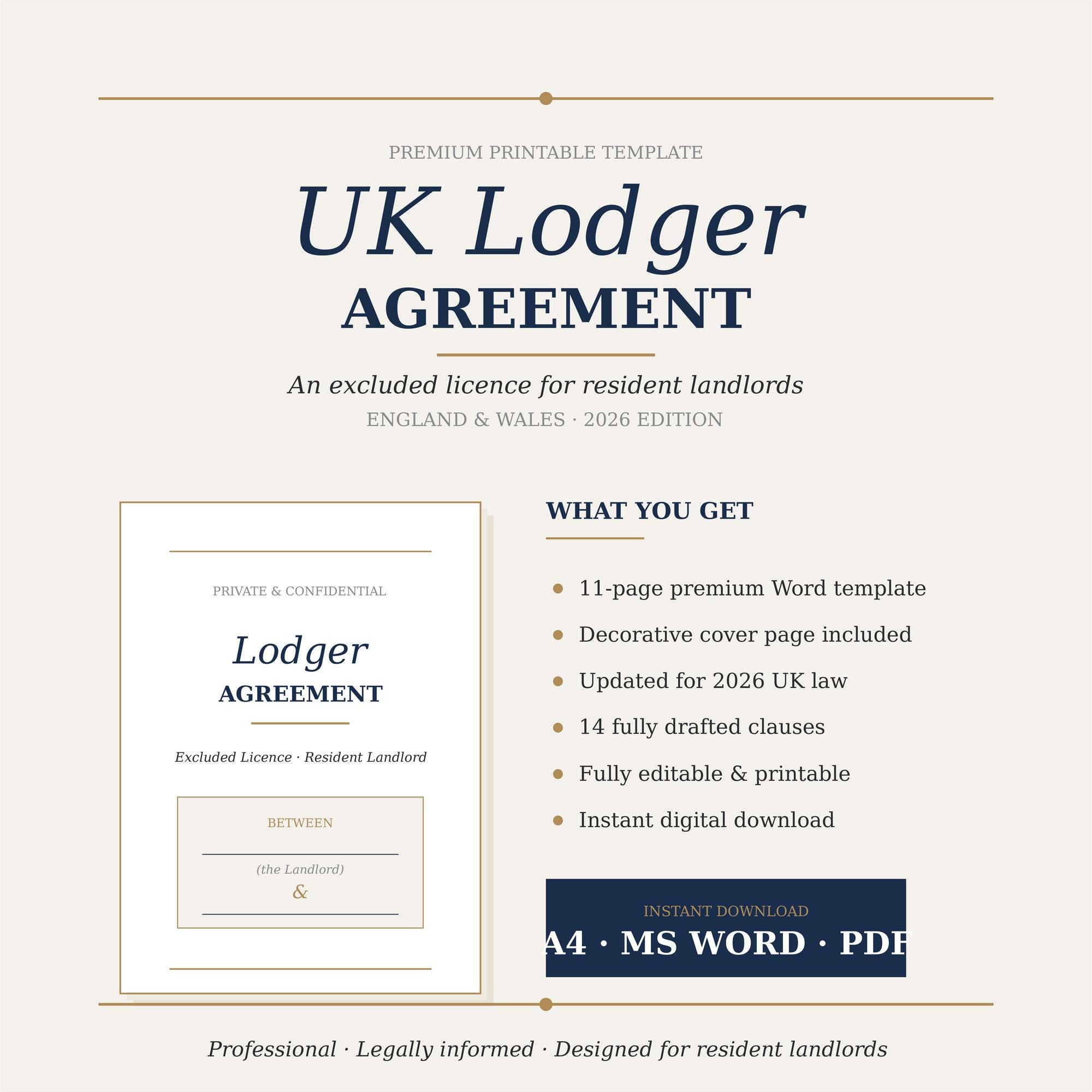 Image 3 for Shelter Lodger Agreement Template