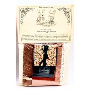 Vintage 1982 Gail Kilson Duggan The Rabbit Patch Nähen Kit Filz Häschen Muster