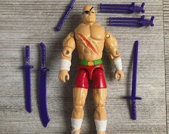 Gi Joe 1993 Vintage Original Straßenkämpfer Sagat Actionfigur