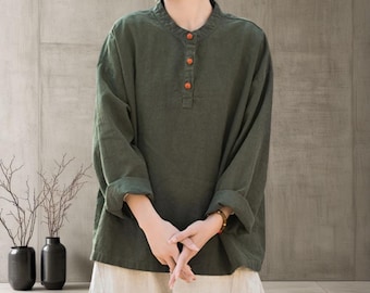 Cotton Linen longsleeves for Women