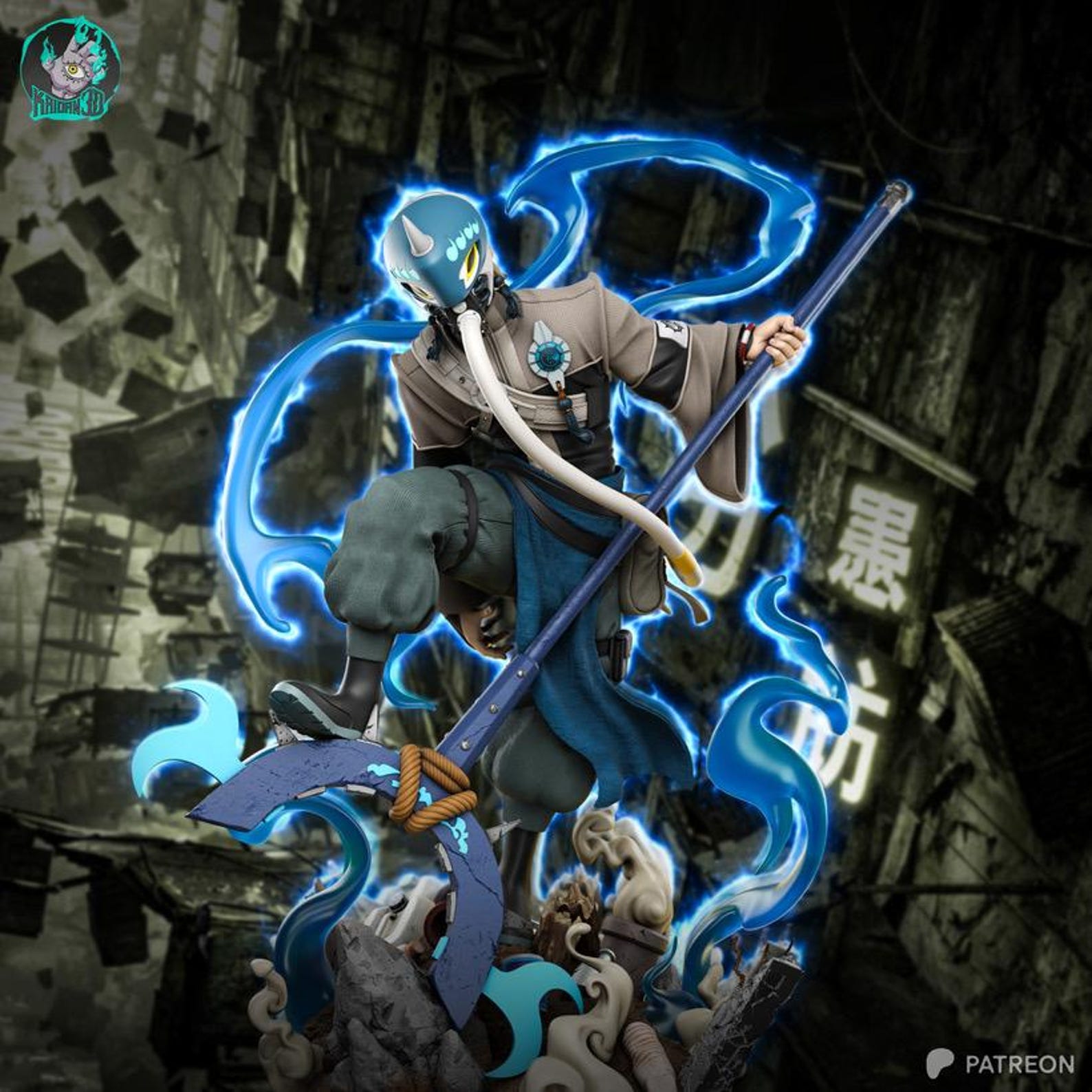 Rust In Anime Scavenger’s Fury - Dark Anime Underground Rust Zanka Nijiku Resin ...