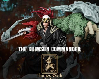 The Crimson Kommandant - Supernatural Fantasy Dark Shōnen Warfare Anime Renji Abarai Harz Figur 16K